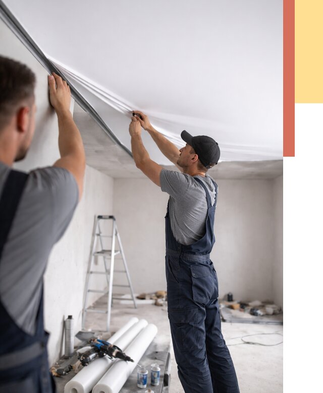 Монтаж матового натяжного потолка в Анапе от 4673 руб./м² — быстро и недорого | ОТДЕЛОЧНИК-Нпа