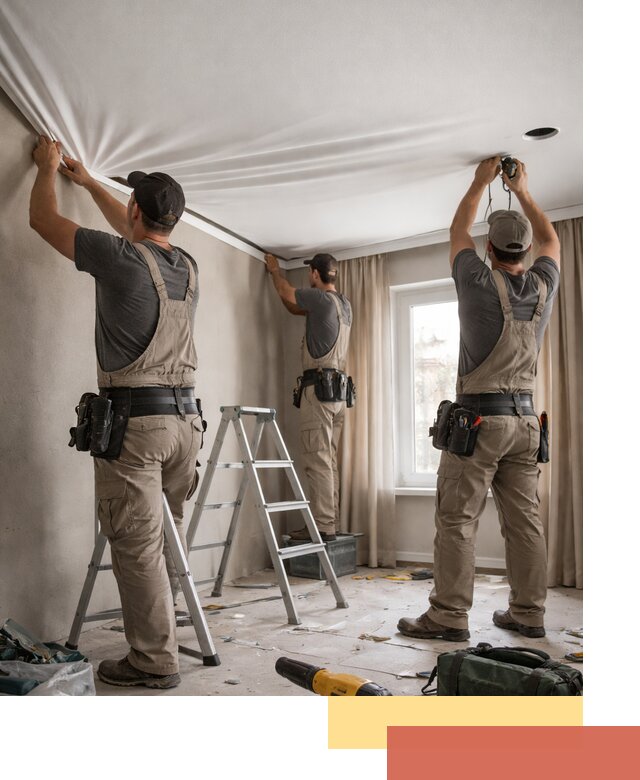 Монтаж матового натяжного потолка в Анапе качественно и быстро