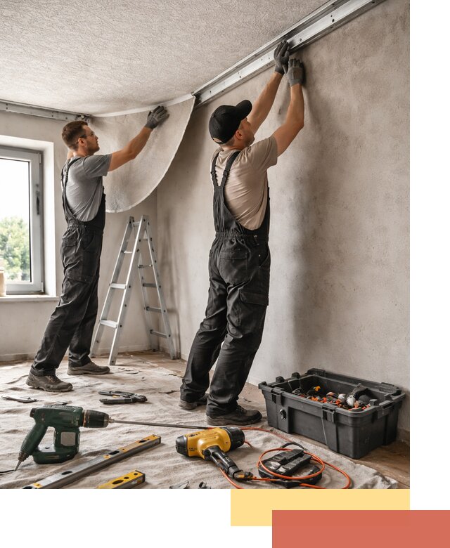 Монтаж фактурного натяжного потолка в Анапе качественно и быстро