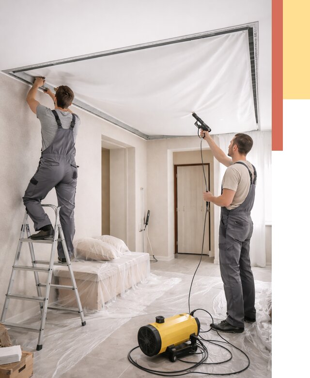 Монтаж натяжного потолка в прихожей в Анапе от 2752 руб. под ключ | ОТДЕЛОЧНИК-Нпа