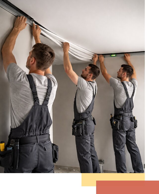 Теневые натяжные потолки в Анапе: монтаж и отделка быстро и качественно