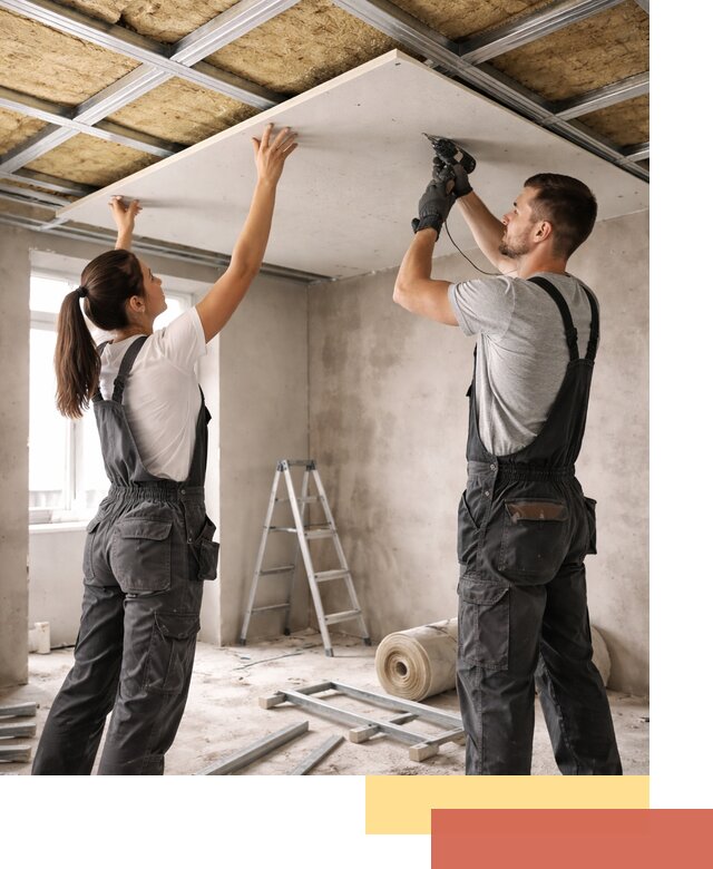 Звукоизоляция потолка из ГКЛ в Анапе профессионально и надежно