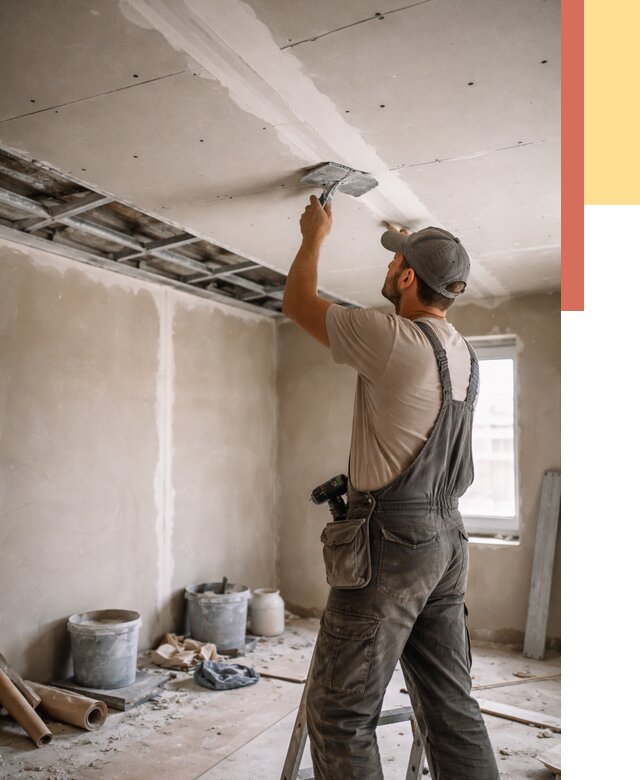 Ремонт потолка из гипсокартона в Анапе от 675 руб./м² — быстро и недорого | ОТДЕЛОЧНИК-Нпа