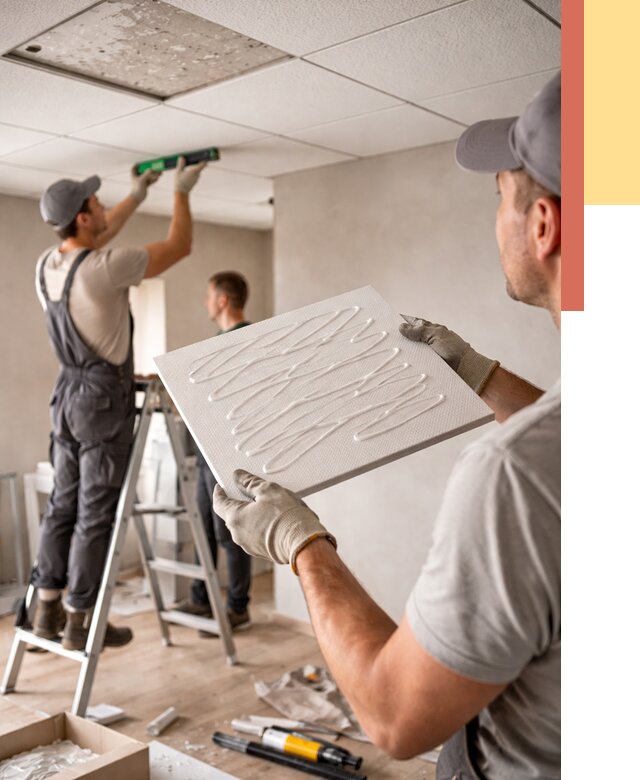 Монтаж потолочной плитки в Анапе от 4673 руб. — быстро и недорого | ОТДЕЛОЧНИК-Нпа