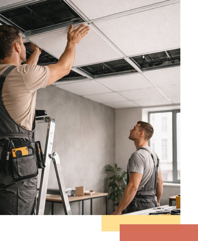 Монтаж потолочной плитки в Анапе качественно и в срок