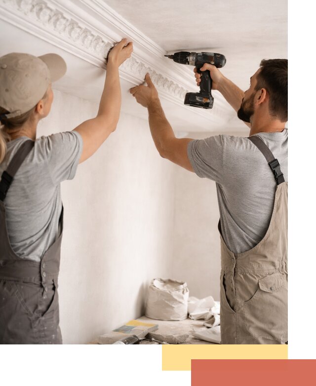 Профессиональный монтаж лепнины на потолок в Анапе