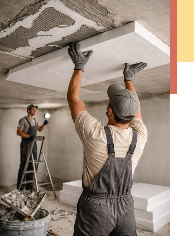 Утепление потолка пенопластом в Анапе от 4673 руб/м2 — недорого и быстро | ОТДЕЛОЧНИК-Нпа